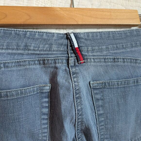 Vintage Y2K Tommy Hilfiger Jeans Low Rise Flare Button Fly Preppy Size 7 - Picture 11 of 13